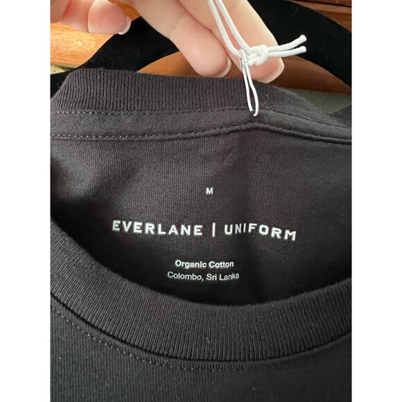 NWT Everlane Men's The Organic Cotton Crew Neck Slim Fit T-Shirt Black Size M - Picture 10 of 11